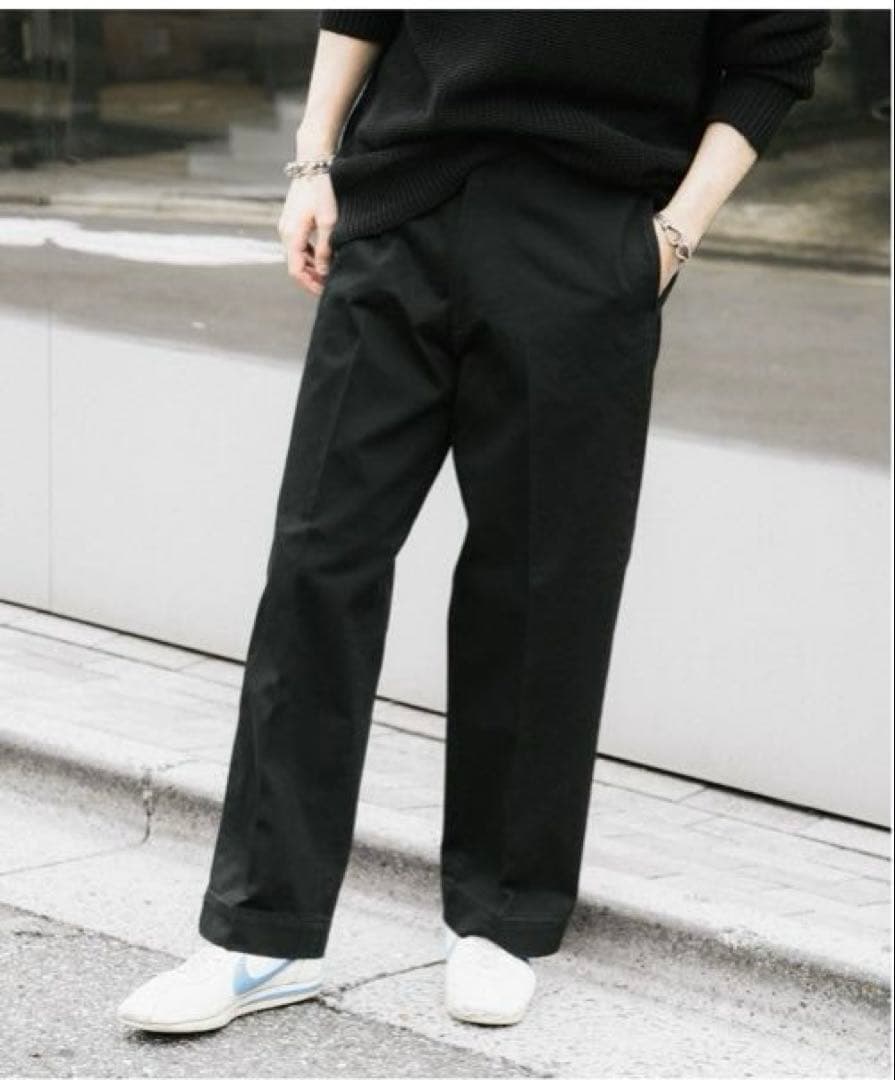 【LE / エルイー】チノパンツ カラー : ブラック