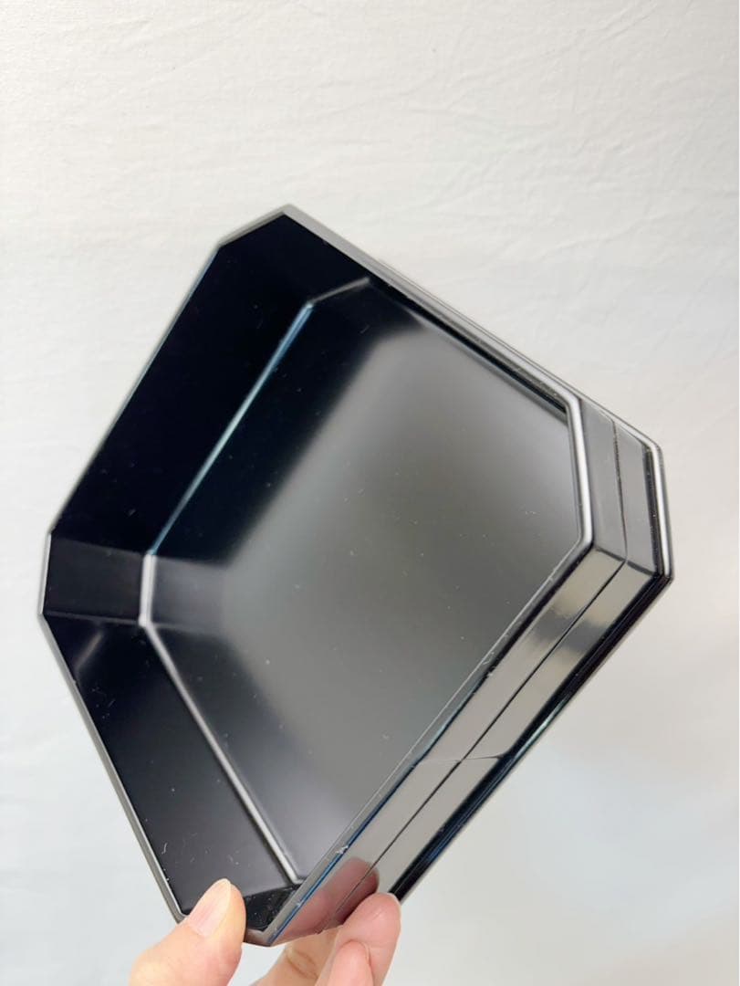 ほぼ未使用 懐石道具 木製黒真塗 5段縁高重 茶懐石 利休好写 お正月 紙箱