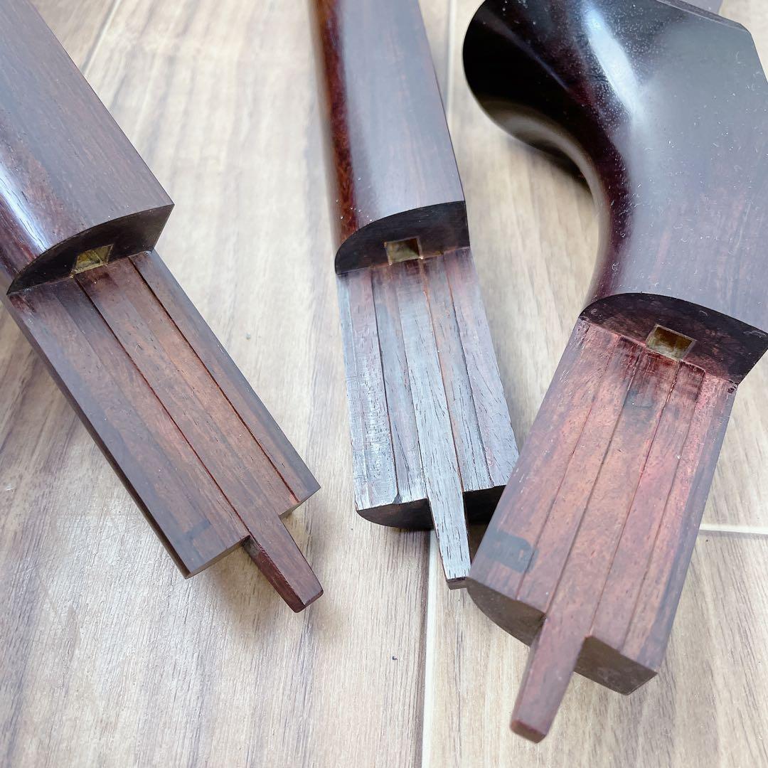 三味線 紅木 虎トチ 細棹 綾杉胴 和楽器　鳩胸　金細