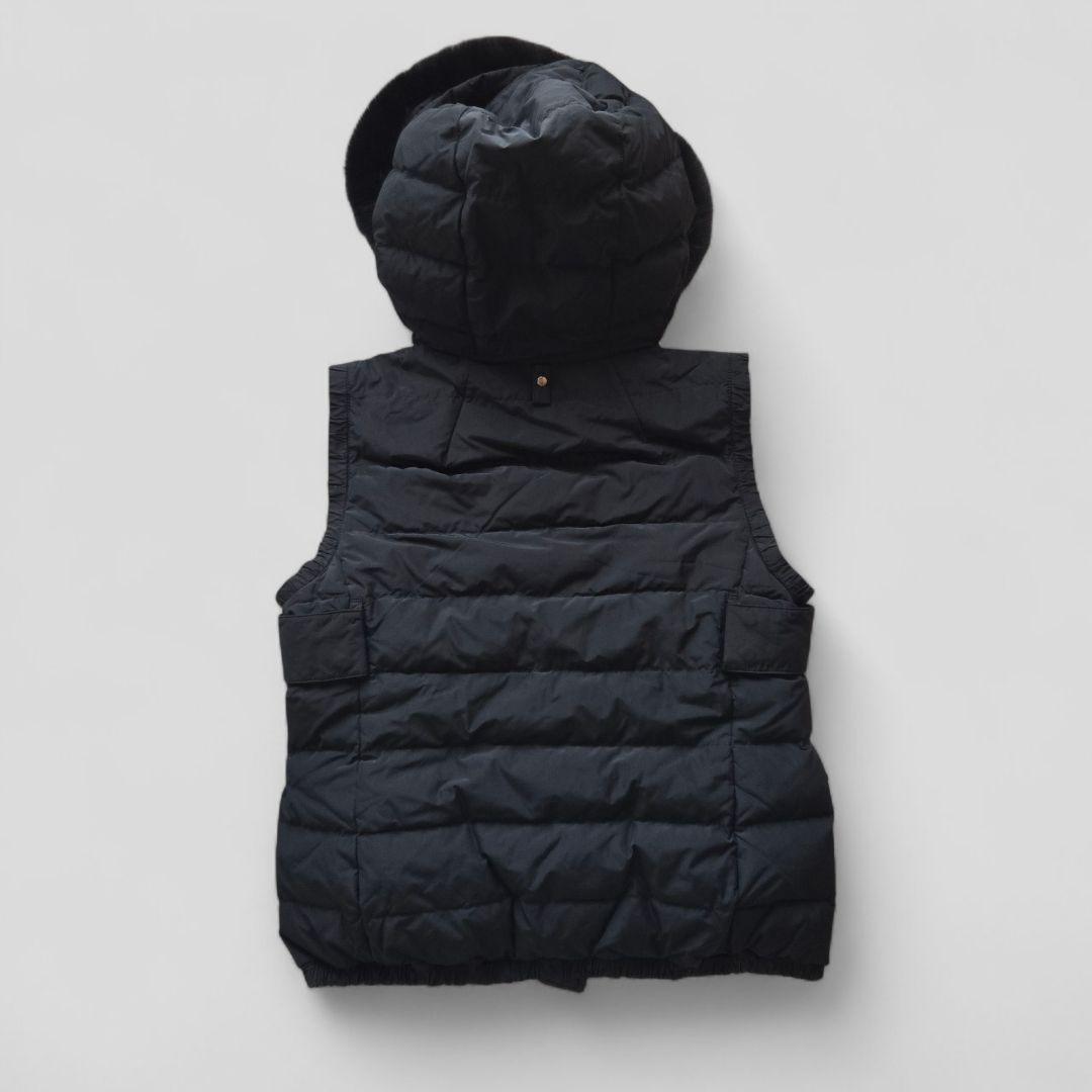 S Max Mara フォックスファー リバーシブルダウンベスト