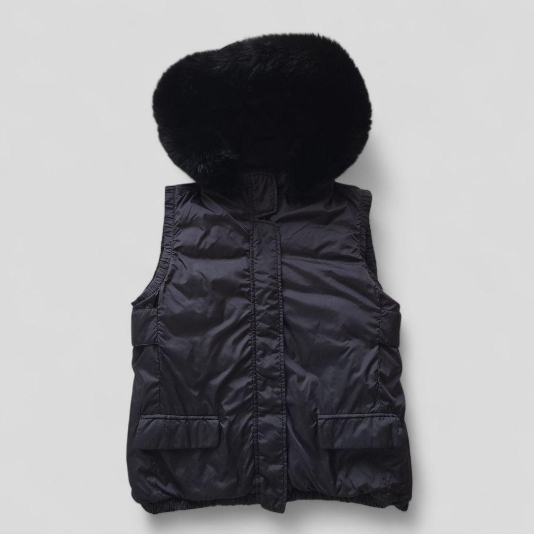 S Max Mara フォックスファー リバーシブルダウンベスト