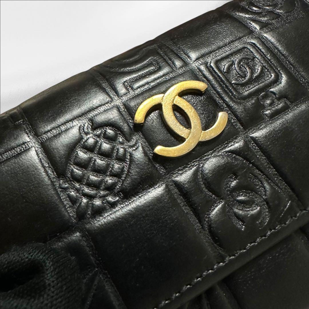 極美品❣️ CHANEL　シャネル キーケース　6連　アイコン　ラムスキン