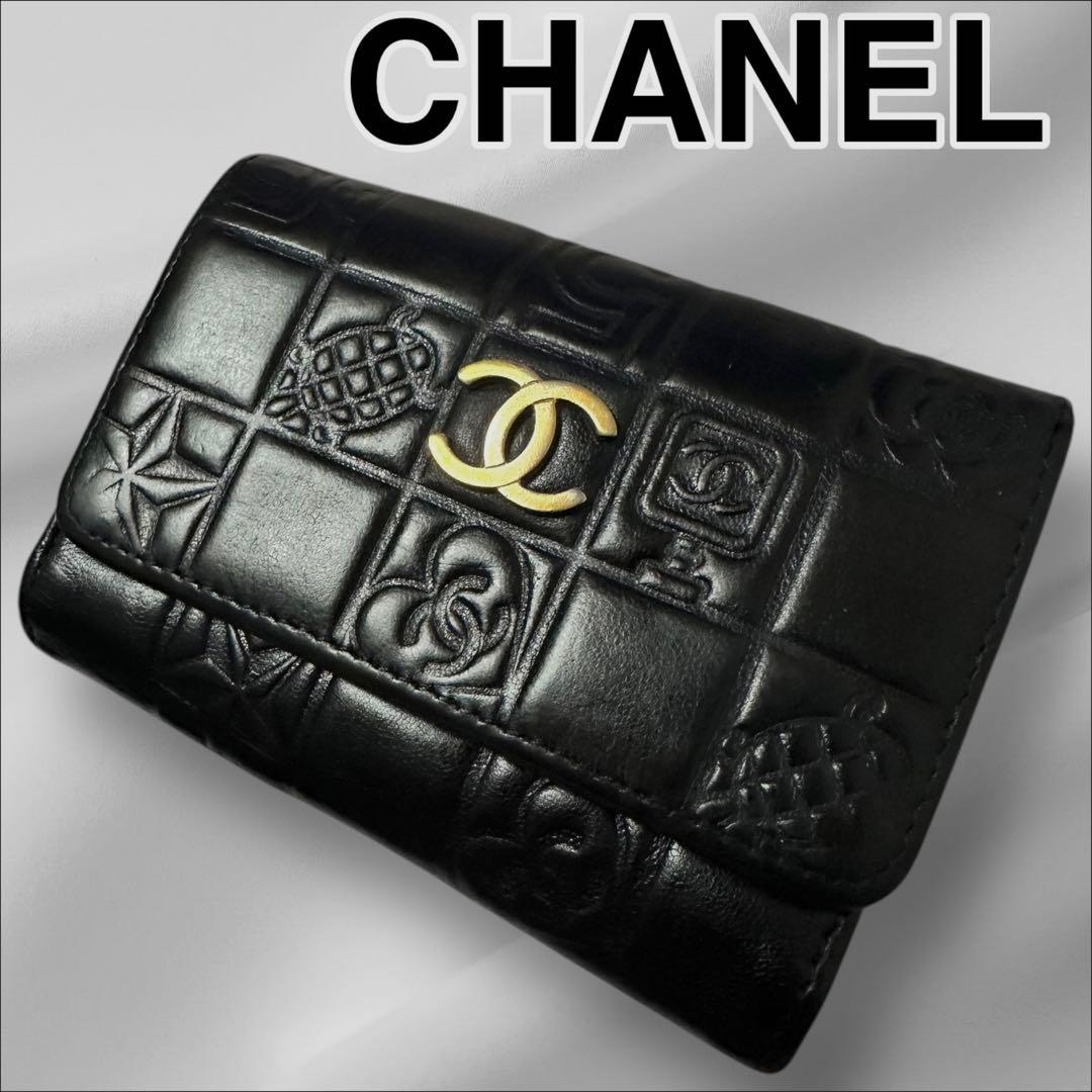 極美品❣️ CHANEL　シャネル キーケース　6連　アイコン　ラムスキン