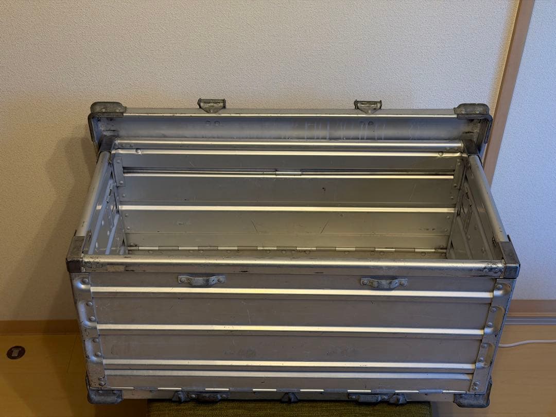 Zarges ビンテージ　折りたたみ式アルミコテナ