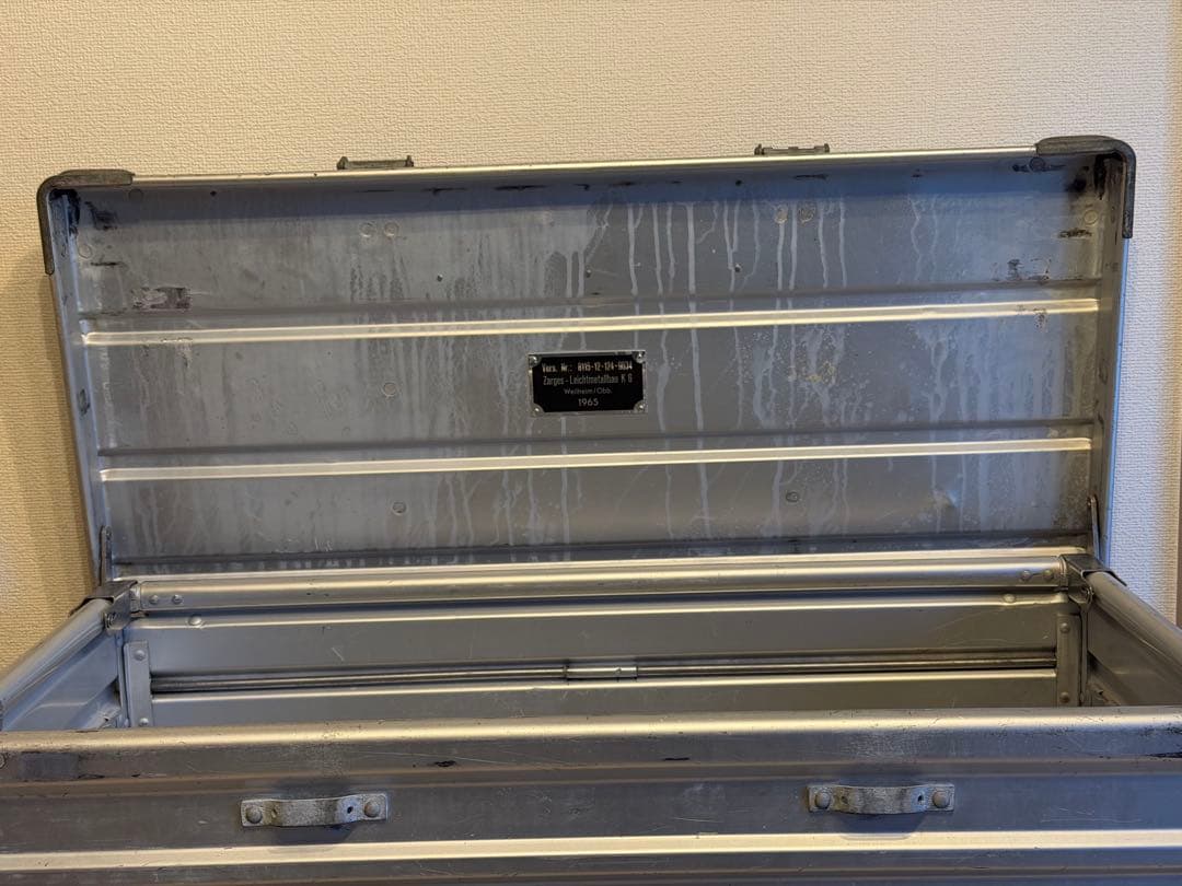 Zarges ビンテージ　折りたたみ式アルミコテナ