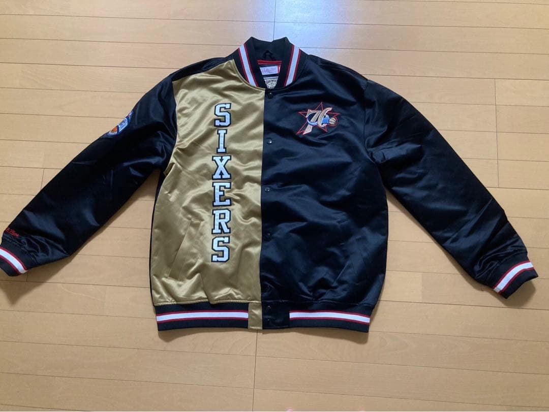 新品 Mitchell & Ness スタジャン XLサイズ　76ers