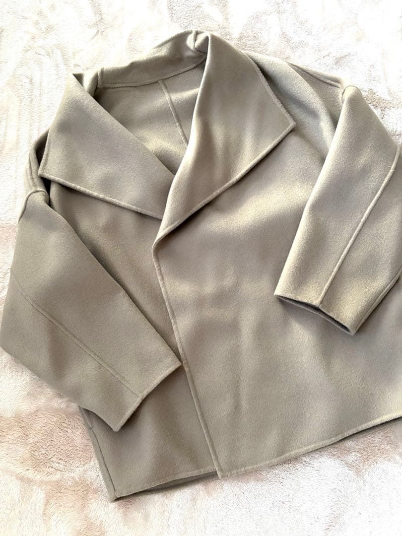 新品　myinemy ベージュ　完売　オーバーコート　リバーショート