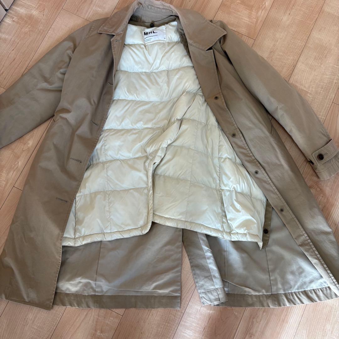 マーガレットハウエル MHL. ダウンライナー付き ステンカラーコート 2way