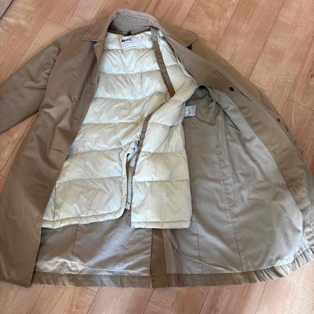 マーガレットハウエル MHL. ダウンライナー付き ステンカラーコート 2way
