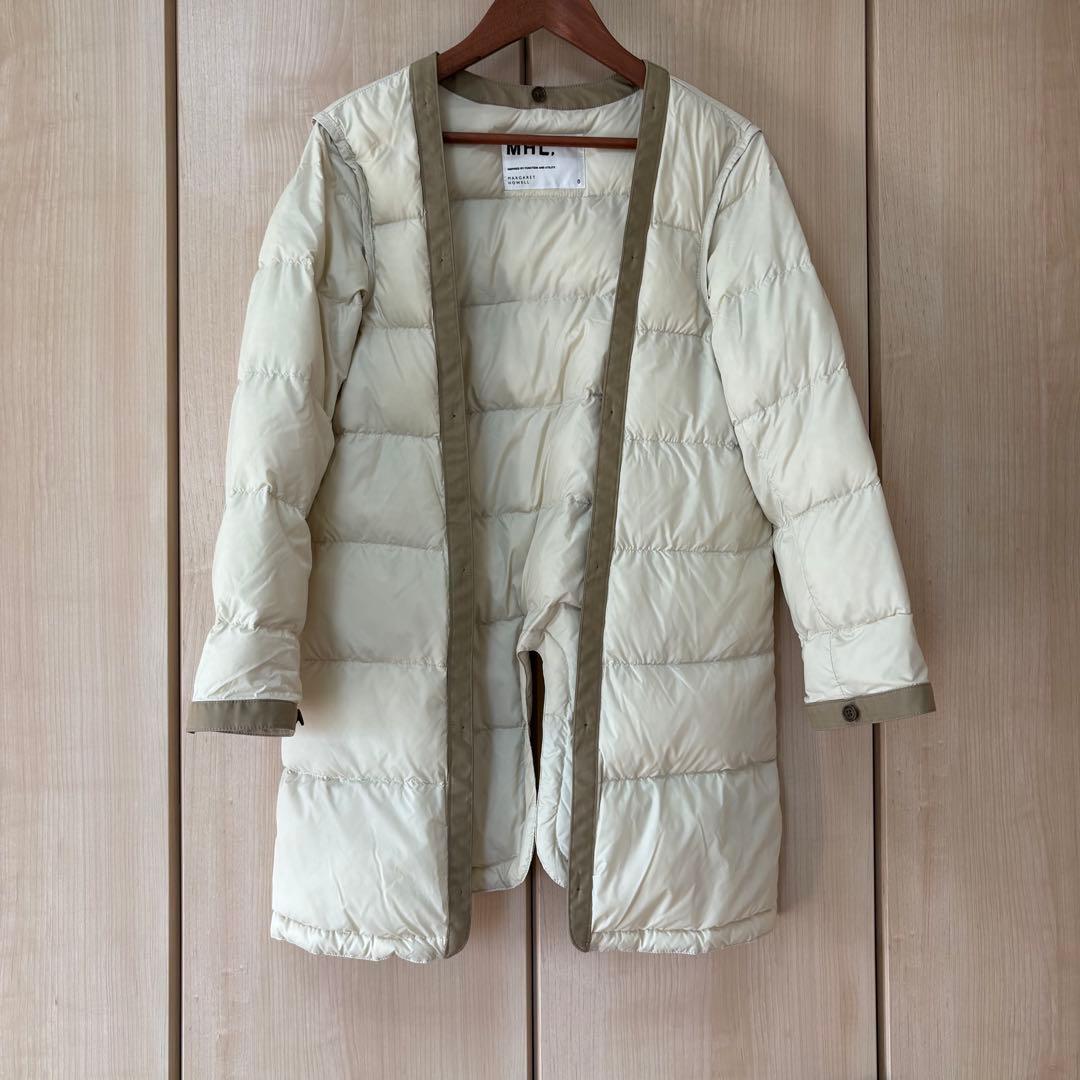 マーガレットハウエル MHL. ダウンライナー付き ステンカラーコート 2way