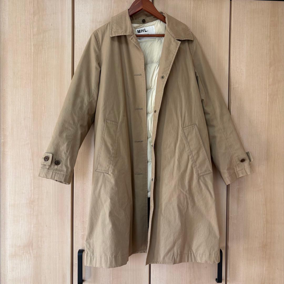 マーガレットハウエル MHL. ダウンライナー付き ステンカラーコート 2way