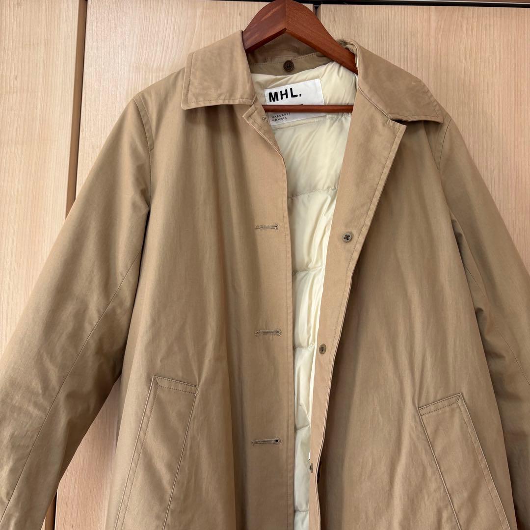 マーガレットハウエル MHL. ダウンライナー付き ステンカラーコート 2way