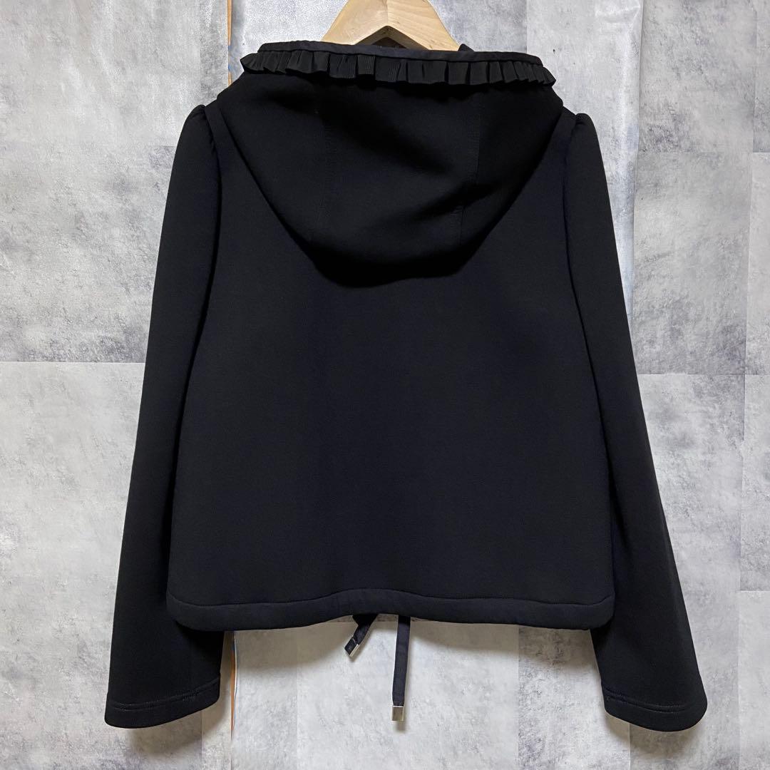 【M'S GRACY】ダンボールニット×キルティングパーカー Mサイズ ブラック