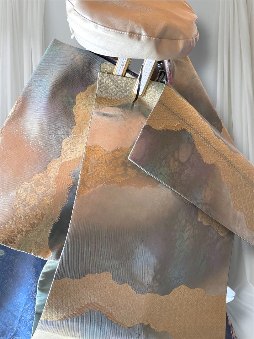 透明感抜群 翠山工房 やまとお誂え ファーショール付き 手絞り 振袖 フルセット