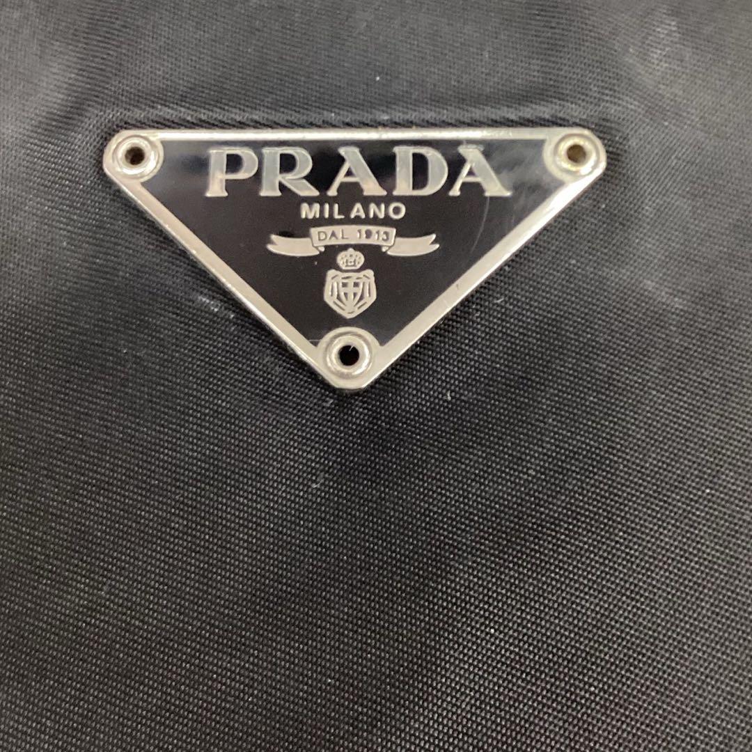 【PRADA】トライアングルプレート★ナイロントート★NERO【プラダ】