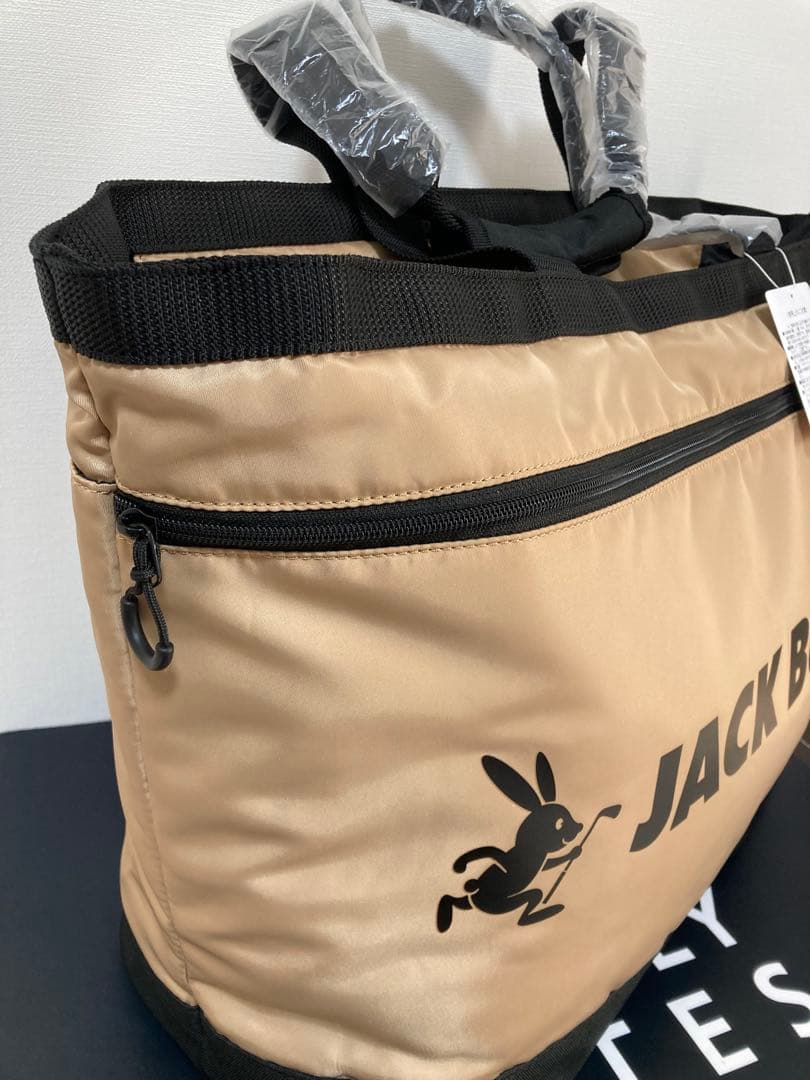 新品 パーリーゲイツ ジャックバニー トートバッグ ベージュ 男女兼用モデル