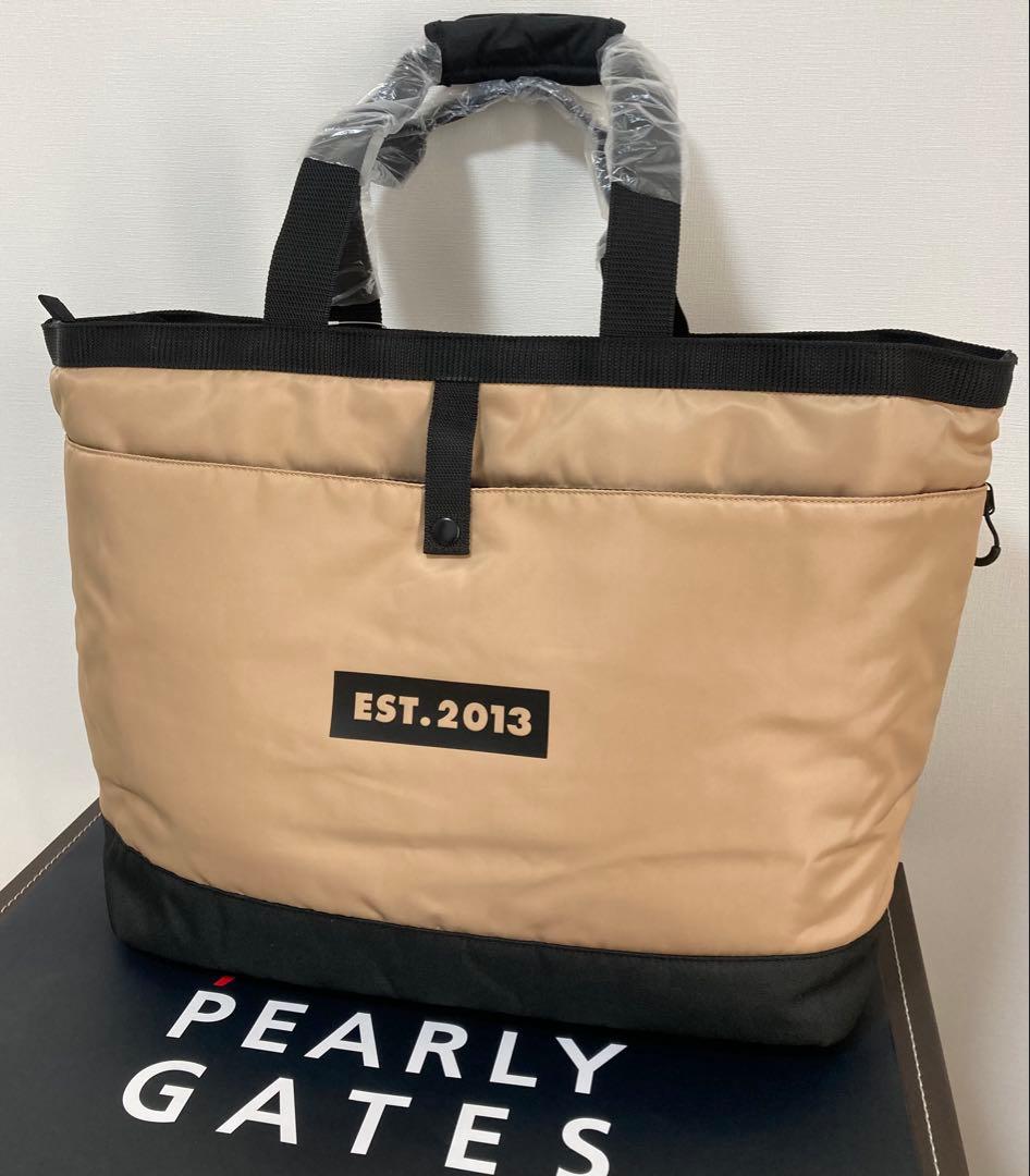 新品 パーリーゲイツ ジャックバニー トートバッグ ベージュ 男女兼用モデル