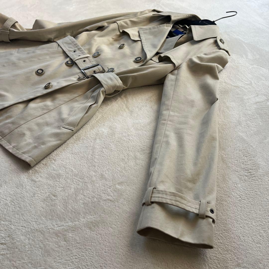 バーバリー　ブルーレーベル　ショート　トレンチコート　ベルト　ノバチェック