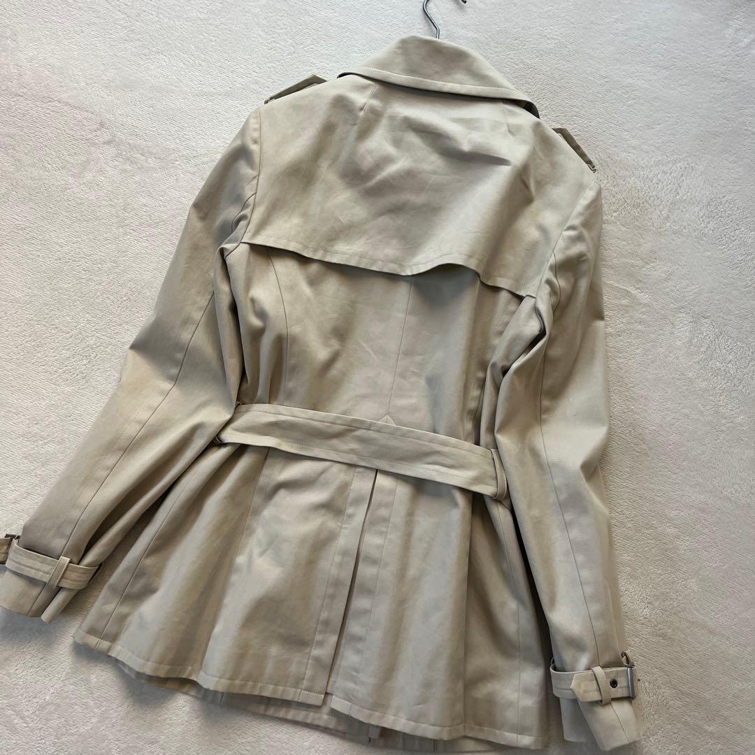 バーバリー　ブルーレーベル　ショート　トレンチコート　ベルト　ノバチェック