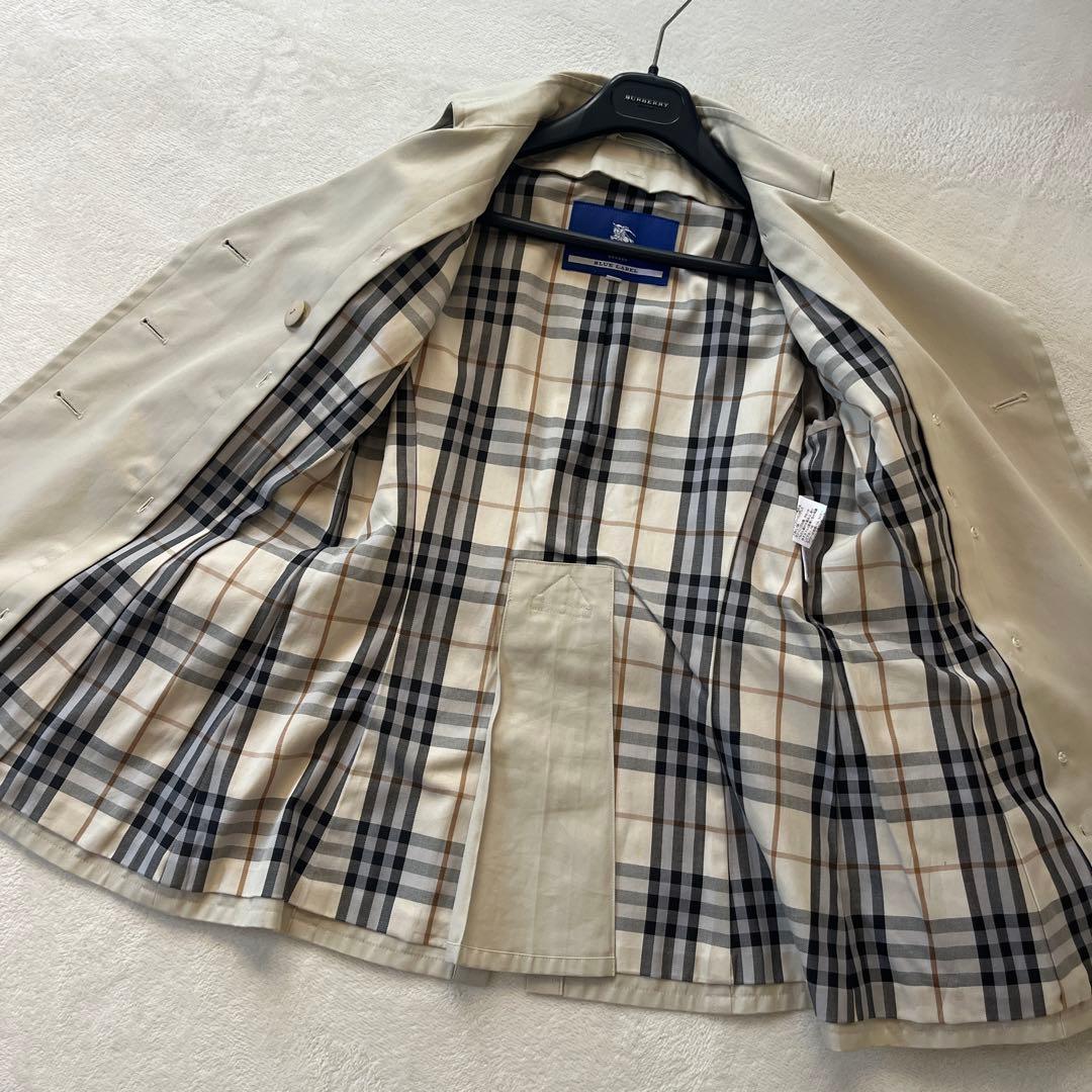 バーバリー　ブルーレーベル　ショート　トレンチコート　ベルト　ノバチェック