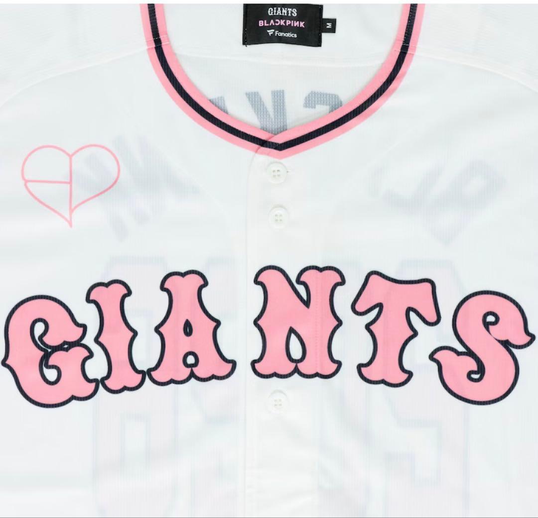 読売ジャイアンツ BLACKPINK ホワイト クロップド ユニホーム M