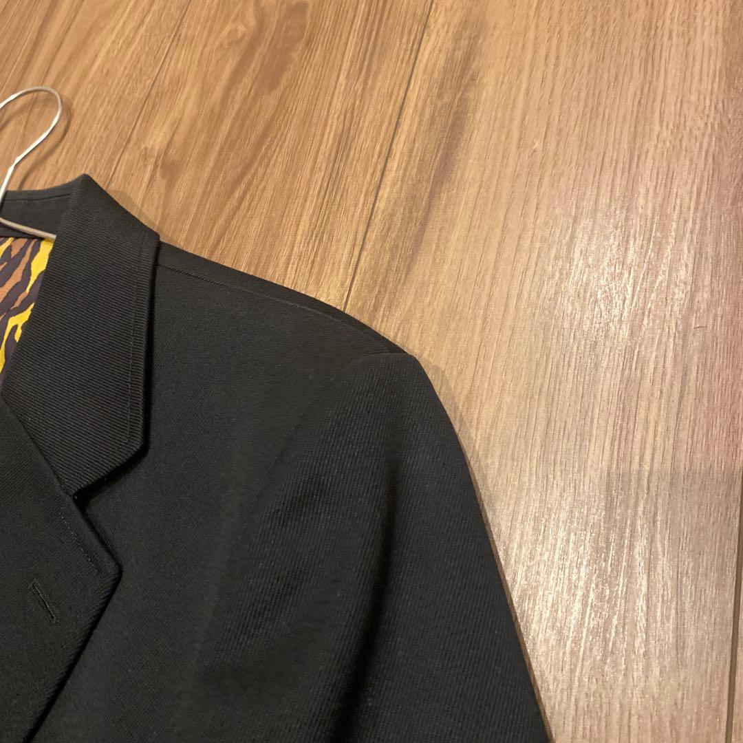 黒 テーラードジャケット Guilty Parties ヒョウ柄