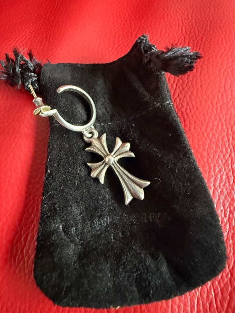Chrome Hearts タイニーCHクロス フープイヤリング