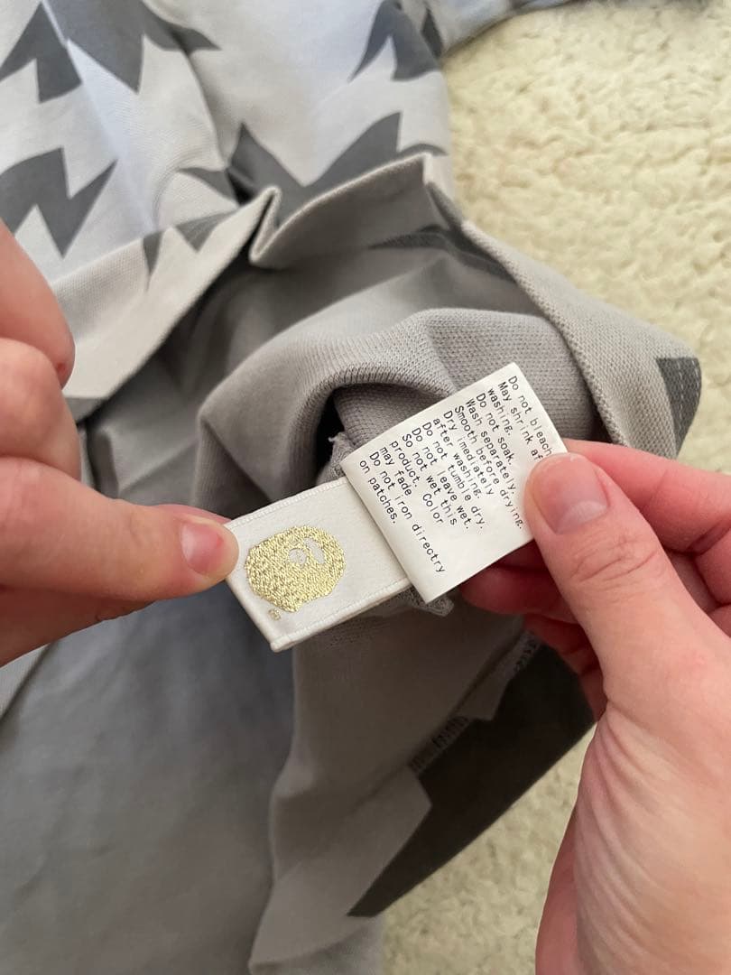 A BATHING APE スターカモ ポロシャツ BAPE エイプ STA 灰