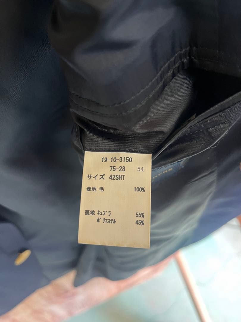 黒*ー様 Brooks Brothers ネイビー テーラードジャケット