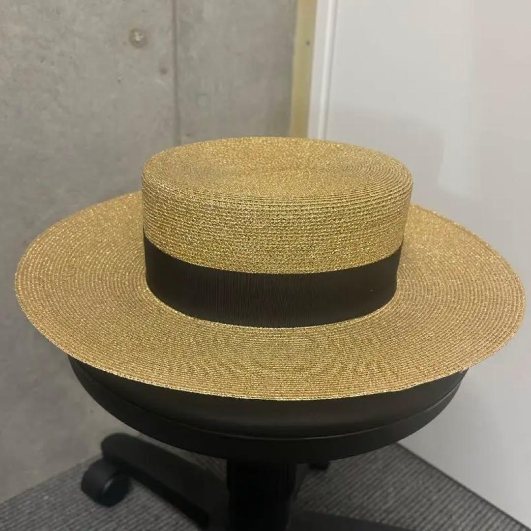 【ほぼ未使用美品】Gucci グッチ ボーラーハット 麦わら帽子