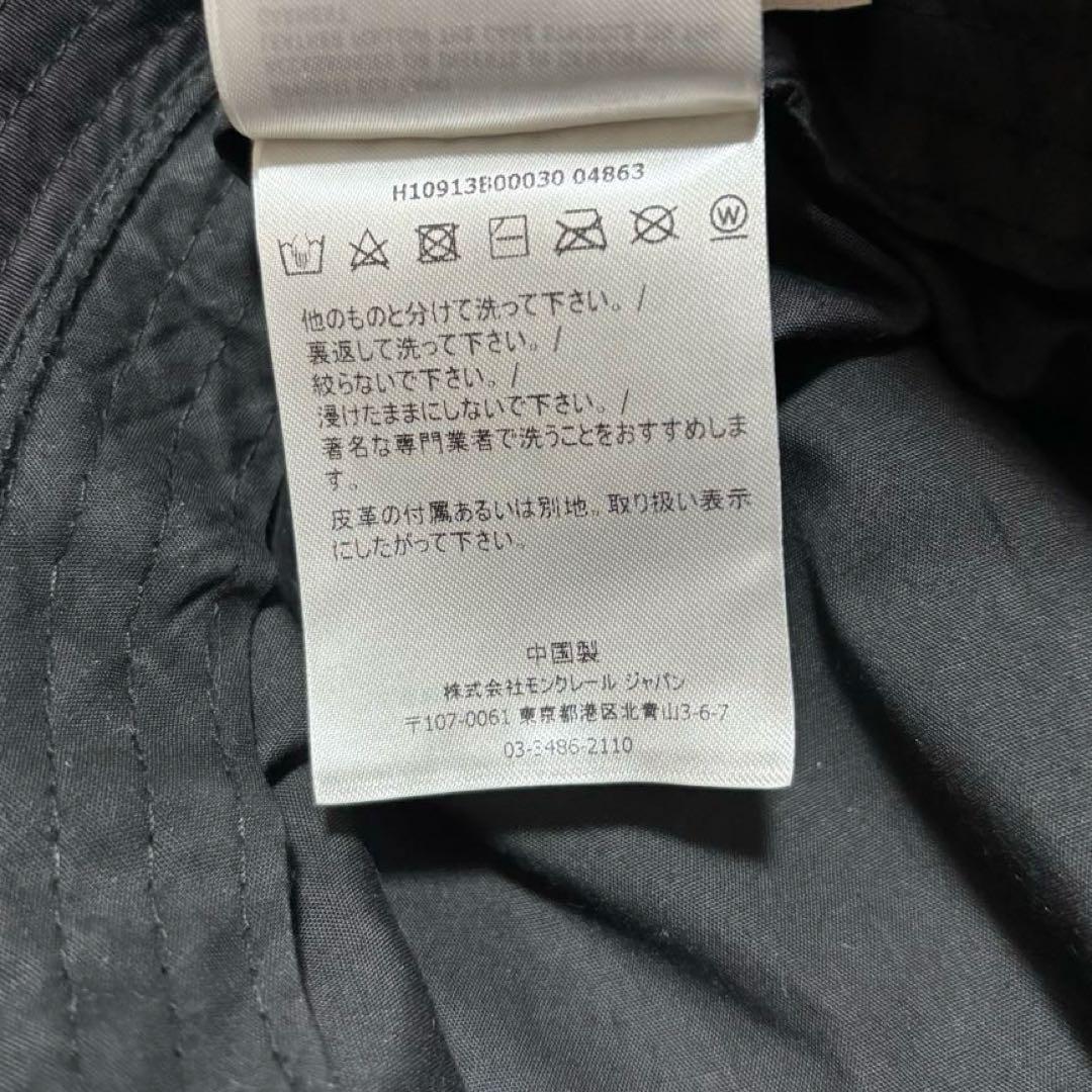 極美品　モンクレール　バケットハット　黒　帽子　XL 国内正規品 4K68