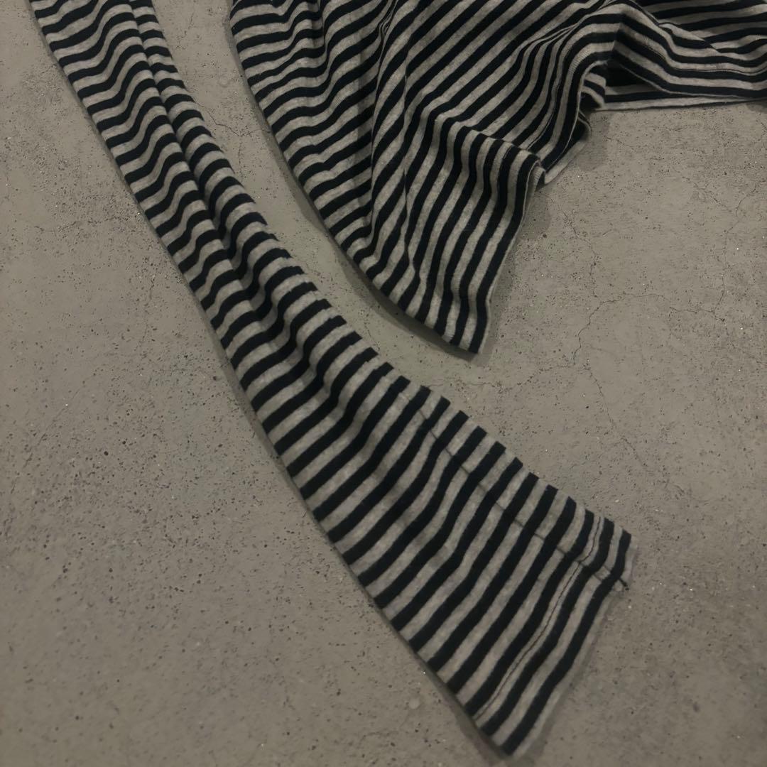 00’s archive ボーダー ロンT Y2K グランジ