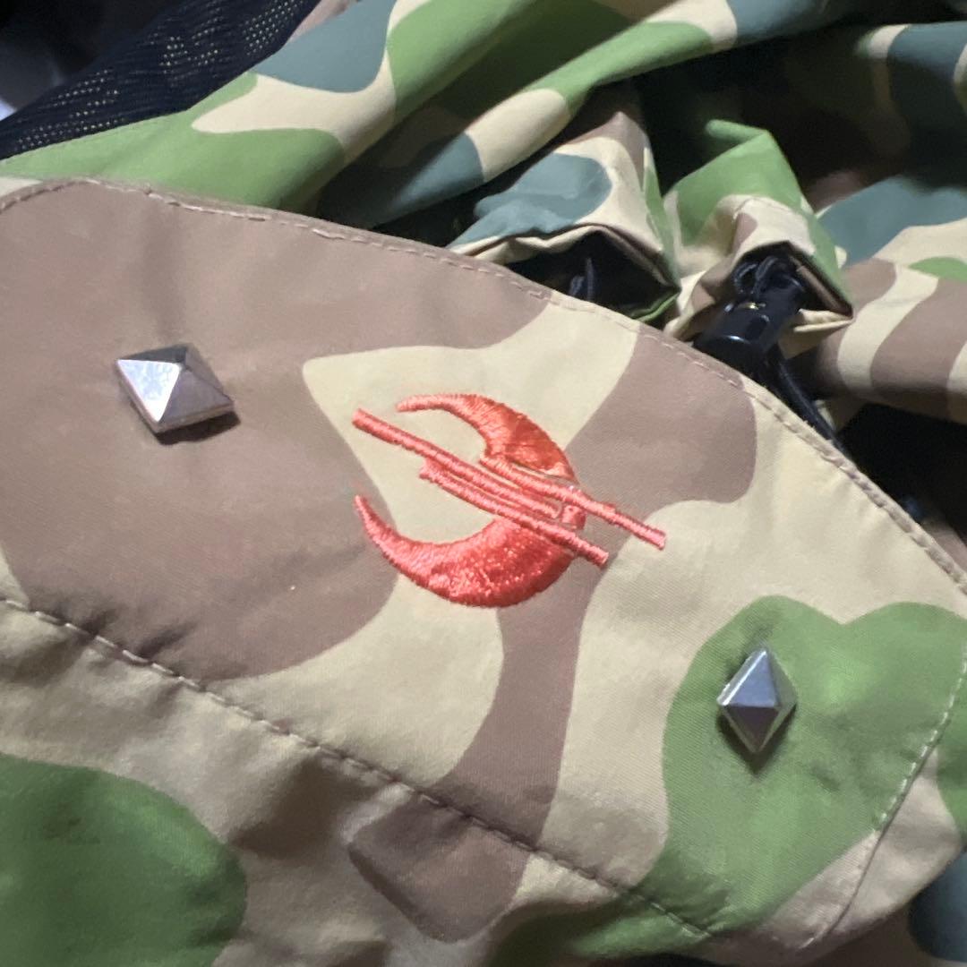 極道神風蹴　ヤクザカミカゼキック　影道　スノボウエア　セットアップ　上下　大　L