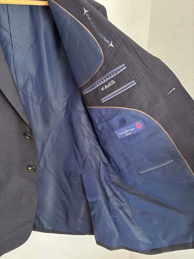 Ermenegildo Zegna ネイビー ストライプ ビジネススーツ　セット