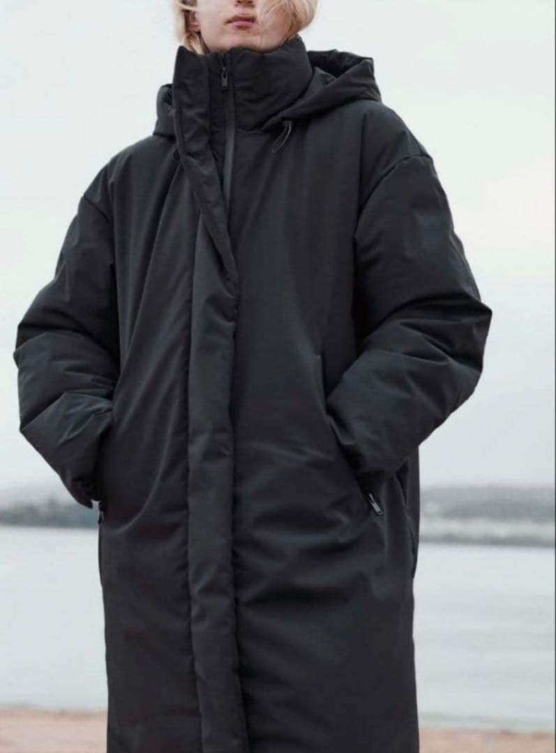 【新品　試着のみ】ZARA ロング丈ウォーター&ウインドプロテクションアノラック