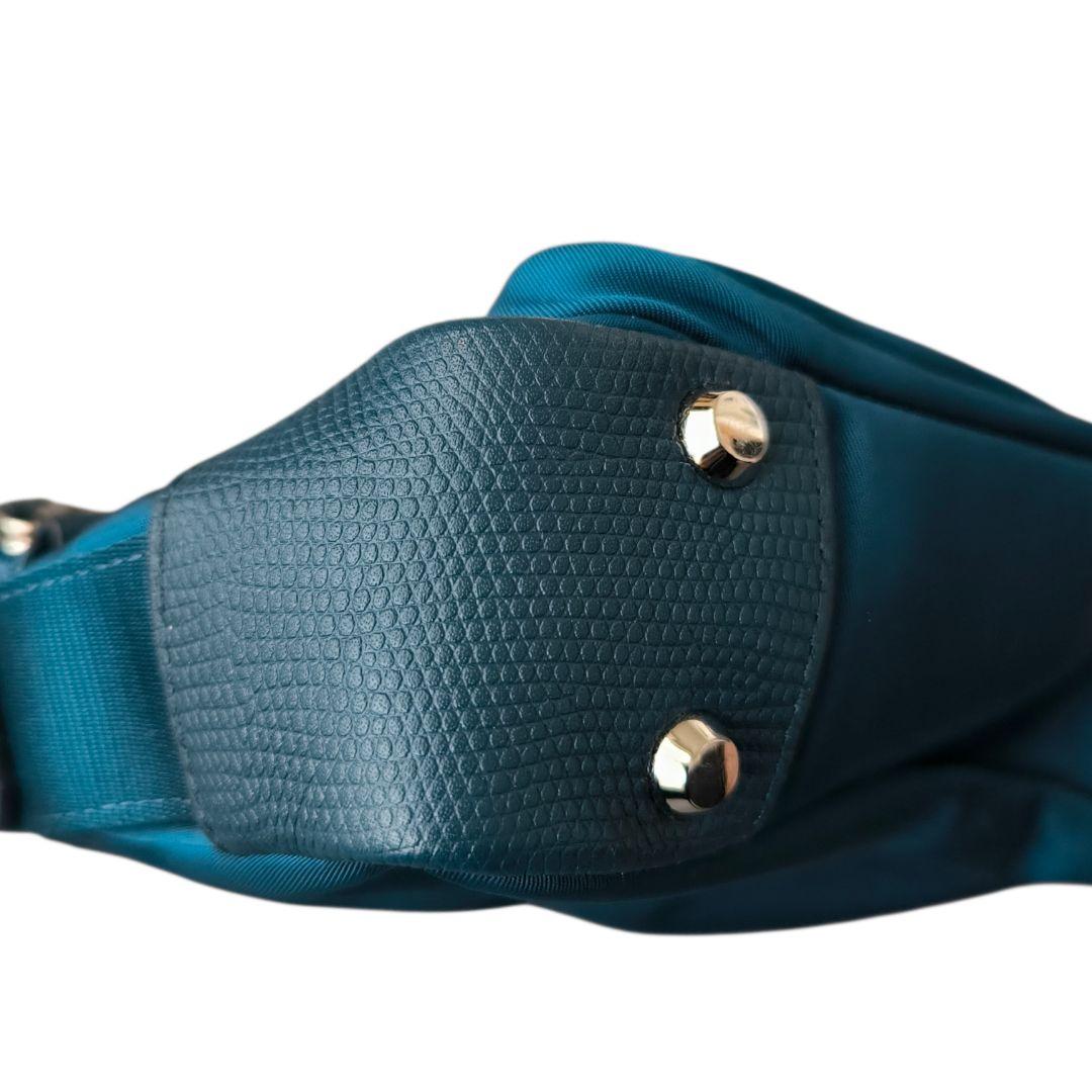 美品★TUMI VOYAGEUR TROY クロスボディ軽量 ナイロン ブルー