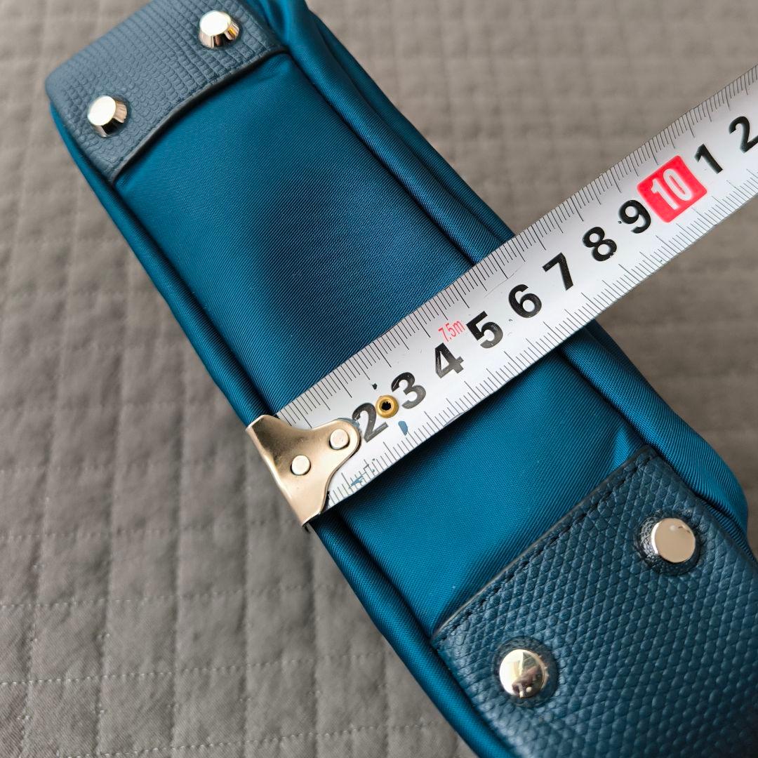 美品★TUMI VOYAGEUR TROY クロスボディ軽量 ナイロン ブルー