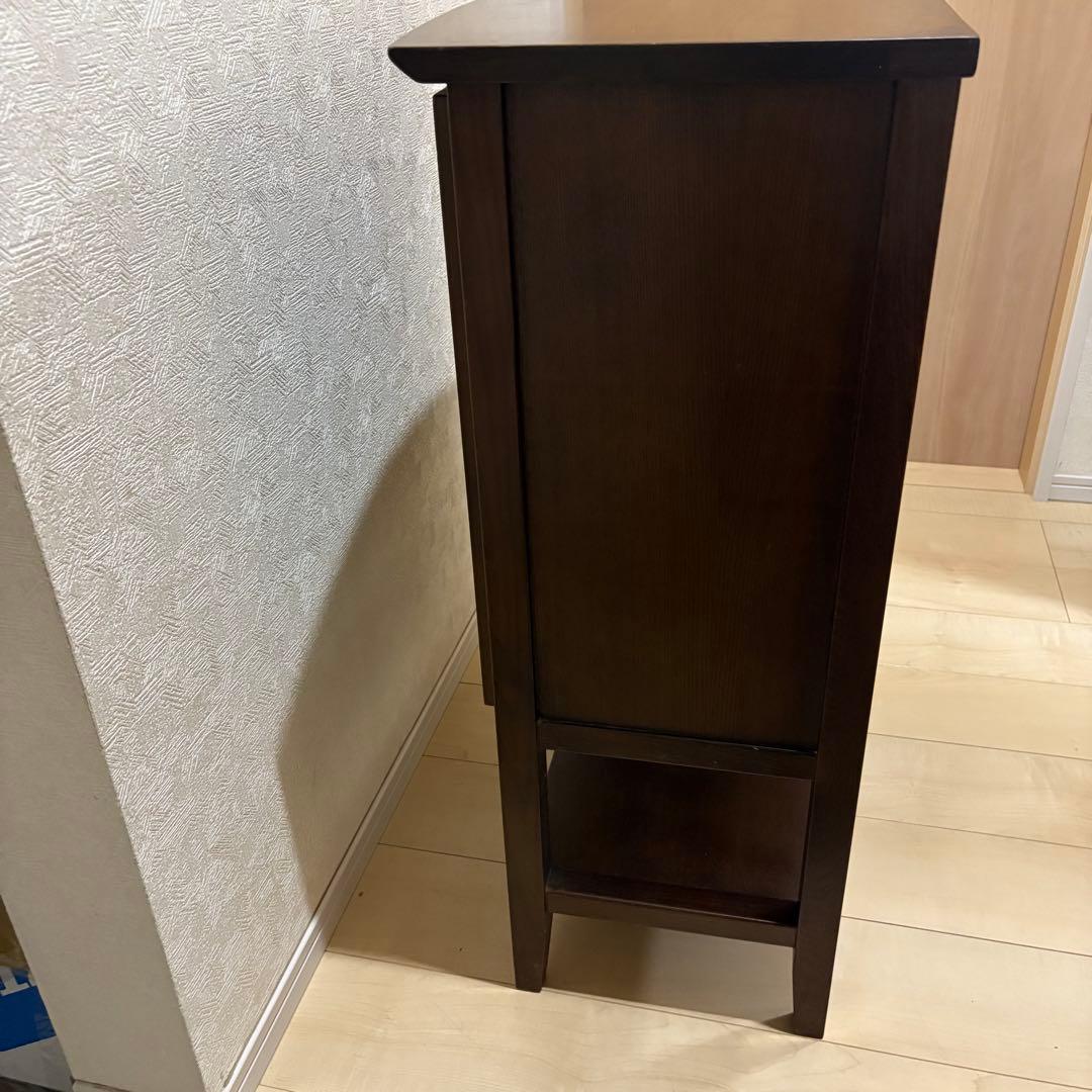 曙工芸 曙 キャビネット サイドボード 電話台　ステンドグラス　レトロ