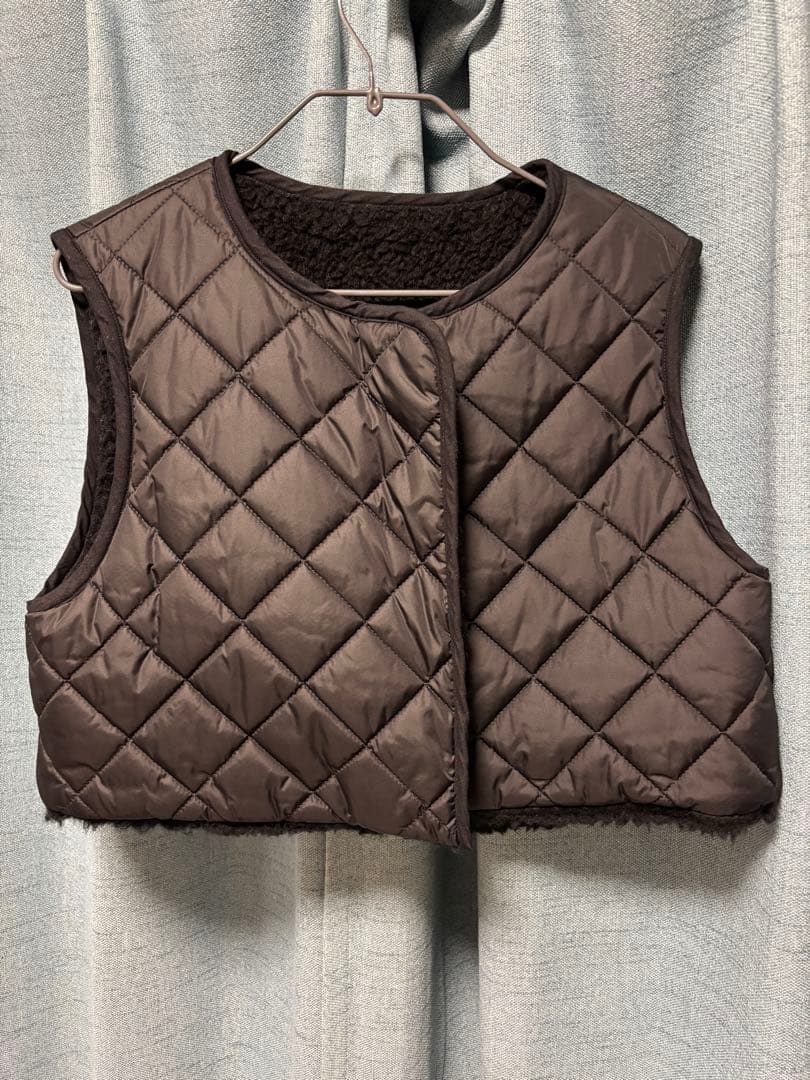 MED　epa リバーシブルショートベスト　ボア　キルティング　完売品