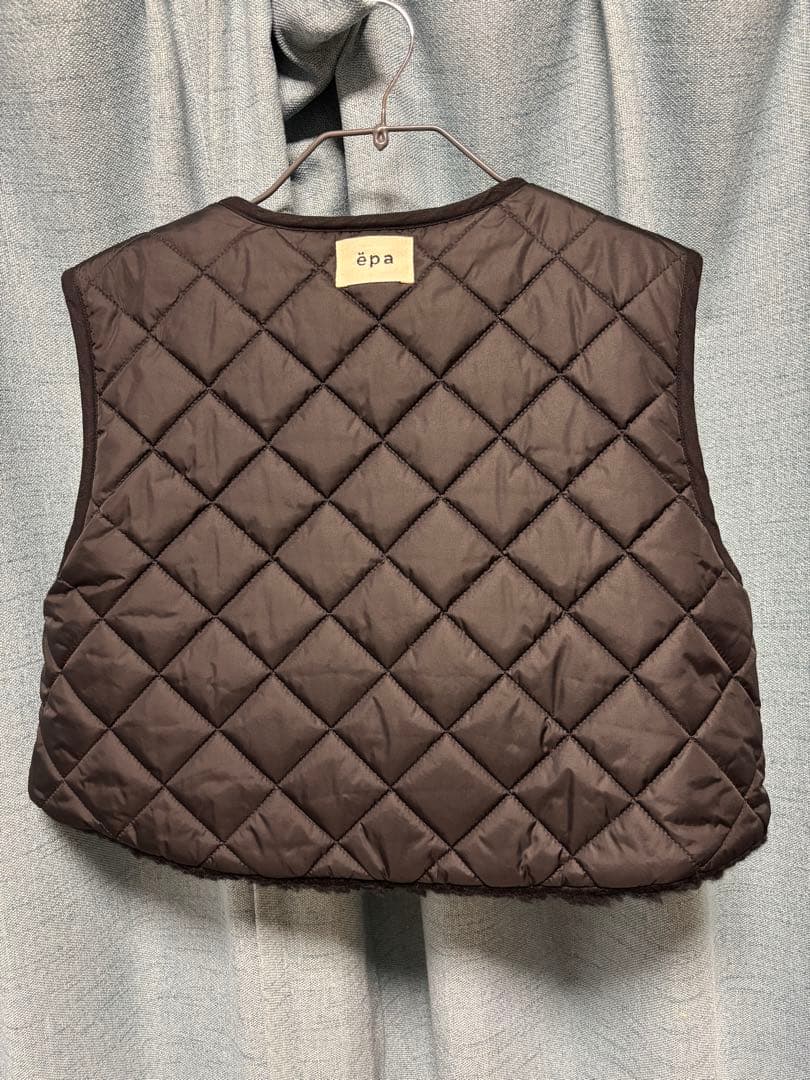 MED　epa リバーシブルショートベスト　ボア　キルティング　完売品