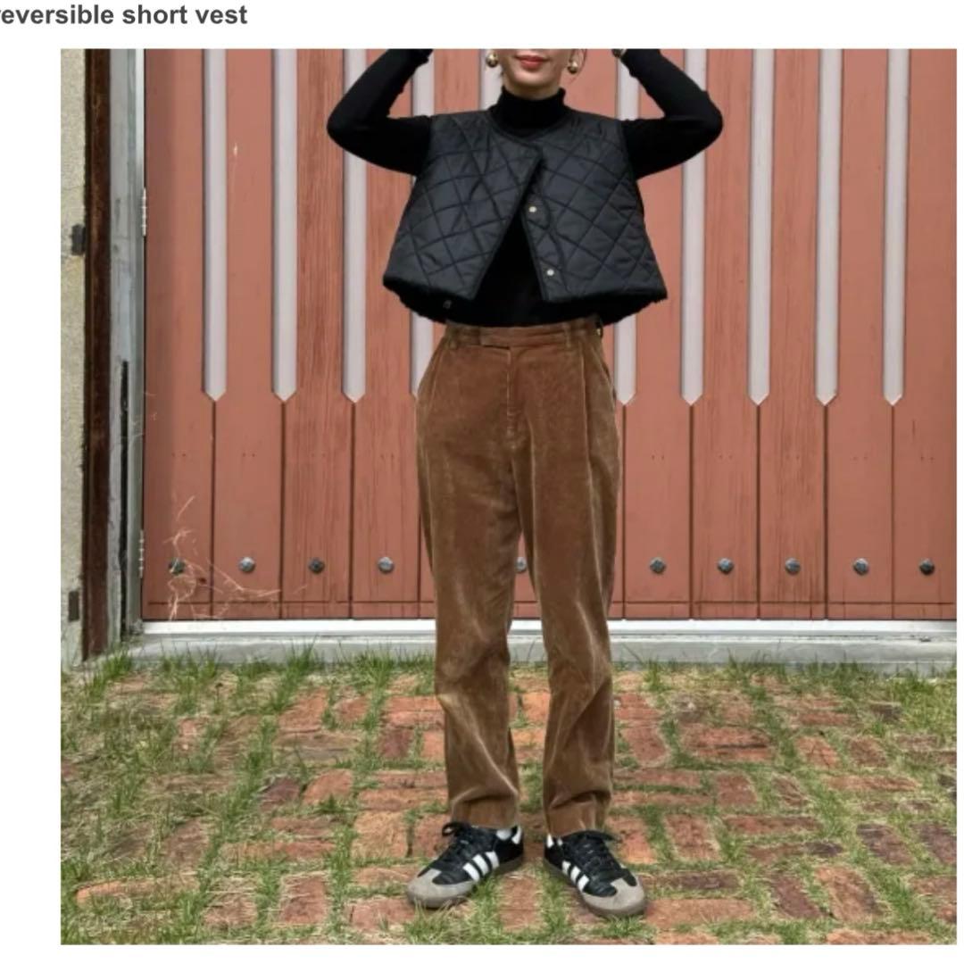 MED　epa リバーシブルショートベスト　ボア　キルティング　完売品