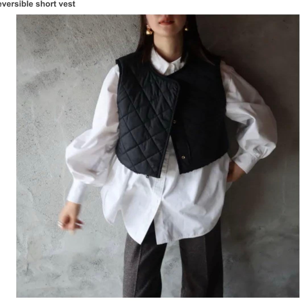 MED　epa リバーシブルショートベスト　ボア　キルティング　完売品