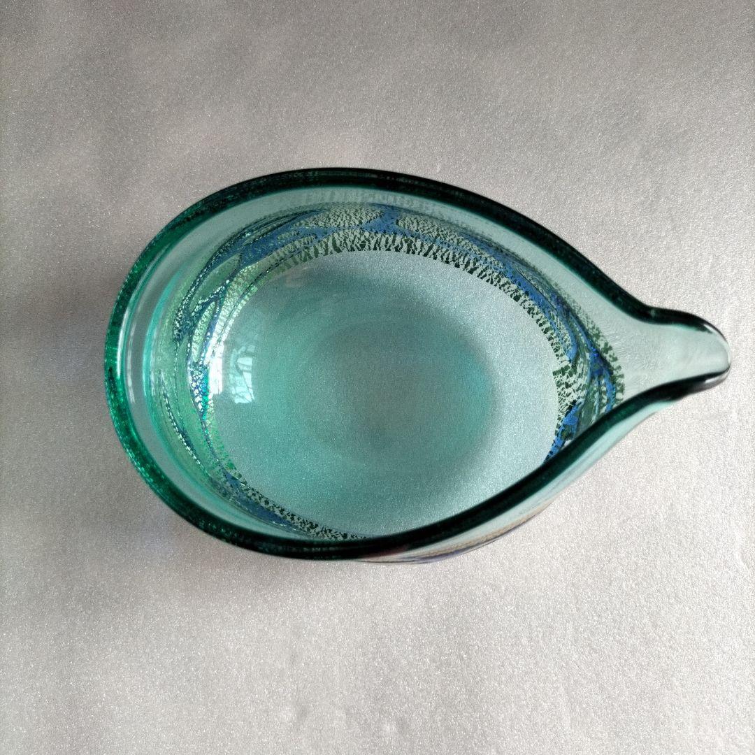 青森伝統工芸品　津軽びいどろ 　金彩碧瑠璃酒器セット　正倉院古色タンブラーセット