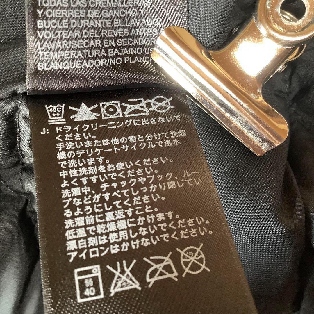 美品 ノースフェイス ダウンベスト 550フィル 刺繍ロゴ ブラック 黒 M