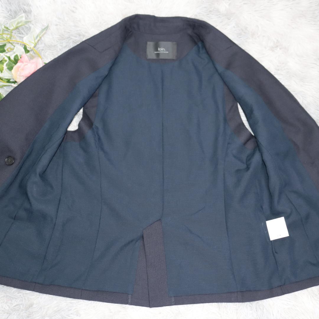 ロワン　loin.✨井川遥 ジレ　ベスト　ネイビー