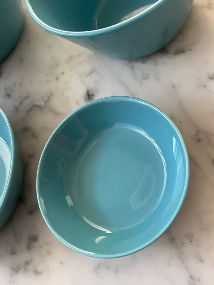  イッタラTEEMAティーマ&ティーミ廃盤色ターコイズ4枚セット