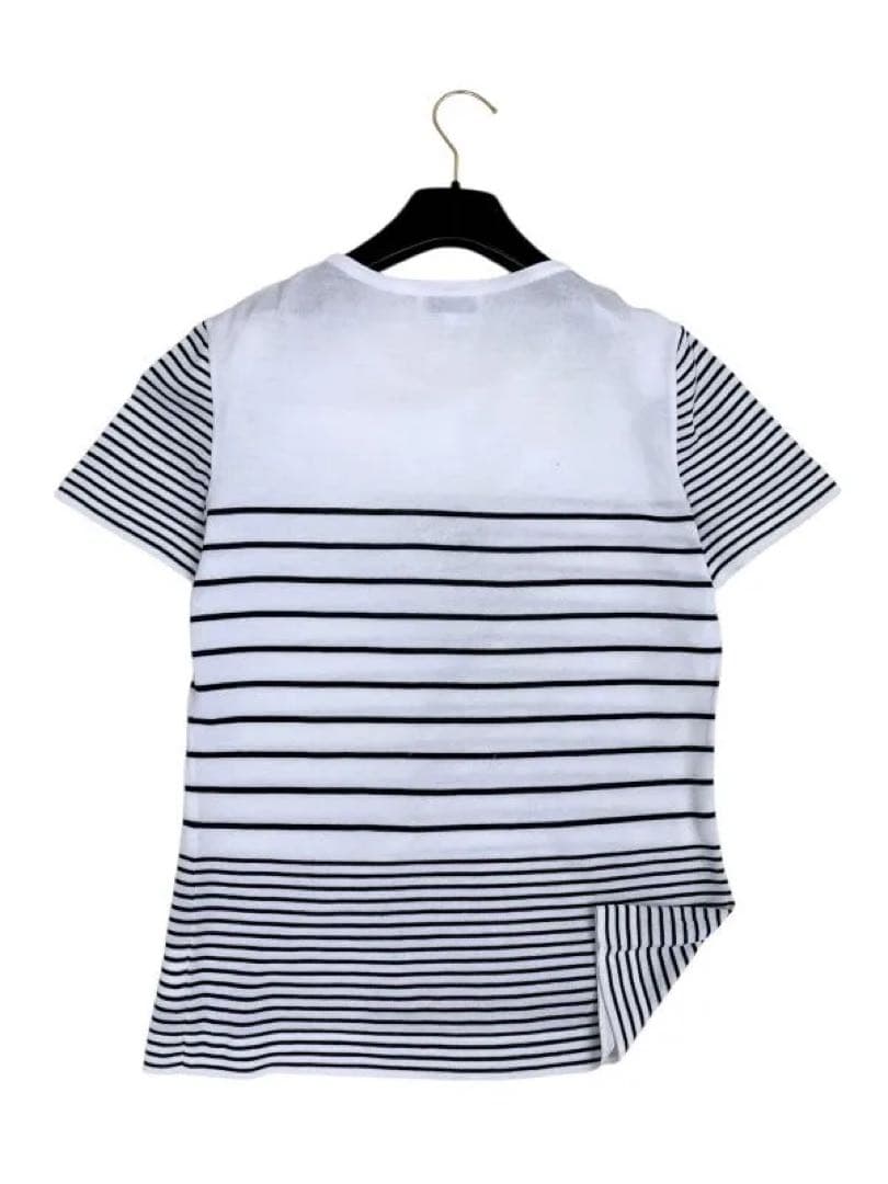 シャネル　正規品　ボーダー　半袖カットソー　Tシャツ