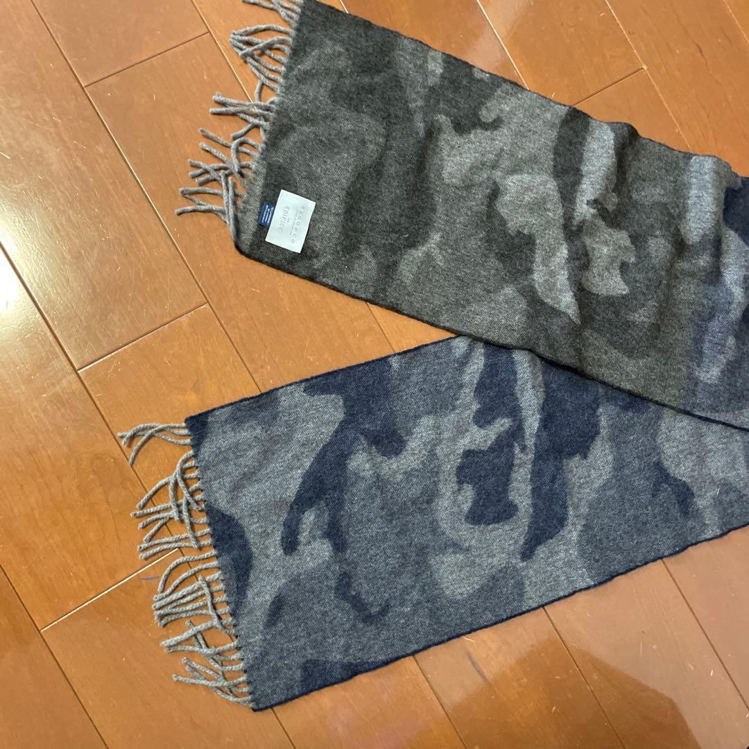 ④BEGG＆CO EDIFICE マフラー　グレー　新品未使用　スコットランド