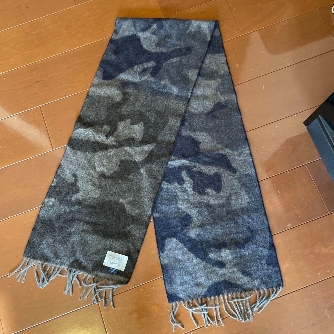 ④BEGG＆CO EDIFICE マフラー　グレー　新品未使用　スコットランド