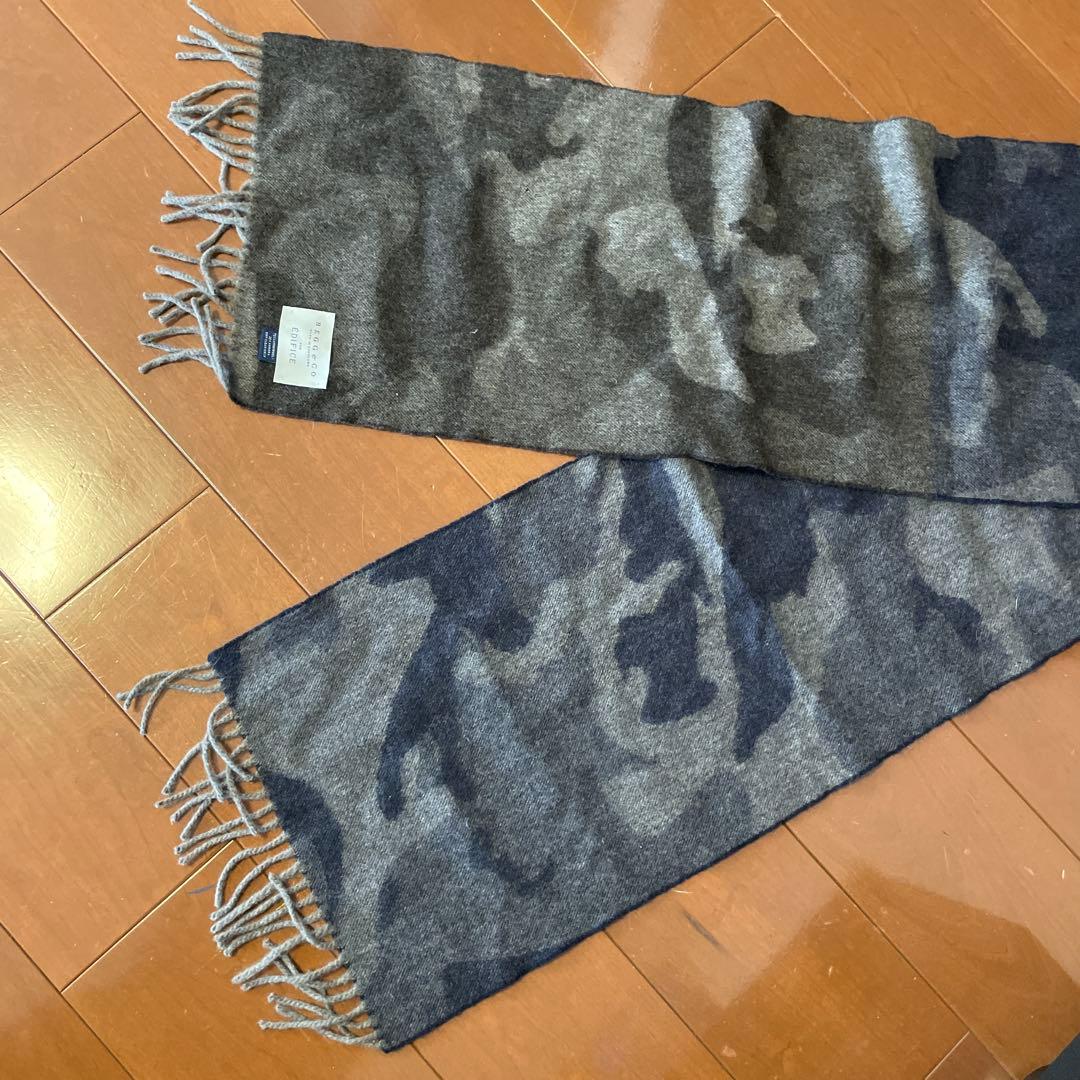 ④BEGG＆CO EDIFICE マフラー　グレー　新品未使用　スコットランド